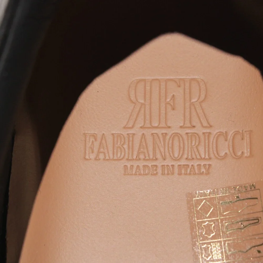 RFR Fabiano Ricci NWB Slip On Sneakers Size 45 (US 12) in Black Leather & Suede